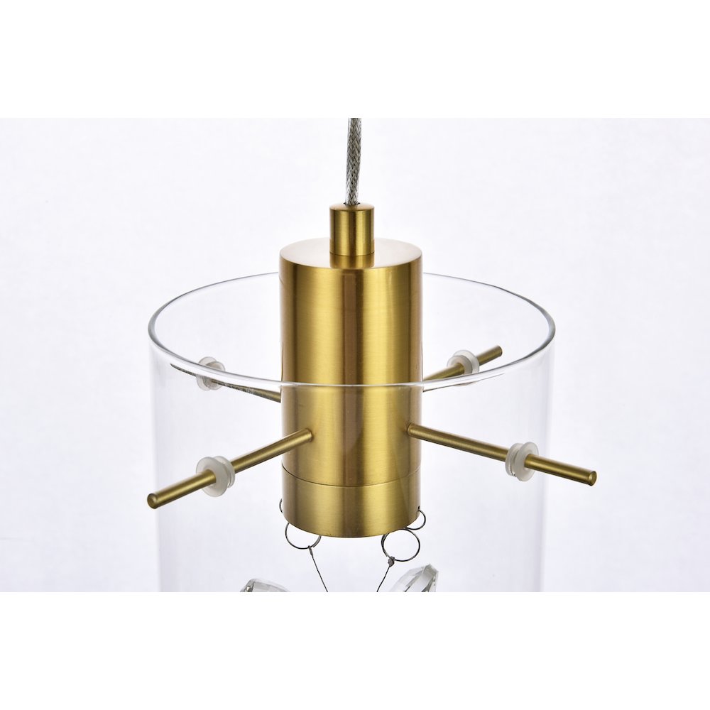 Hana 12 Lights Gold Pendant. Picture 5