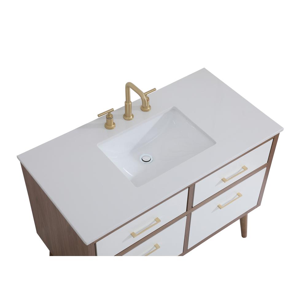 42 inch bathroom vanity in White. Picture 10