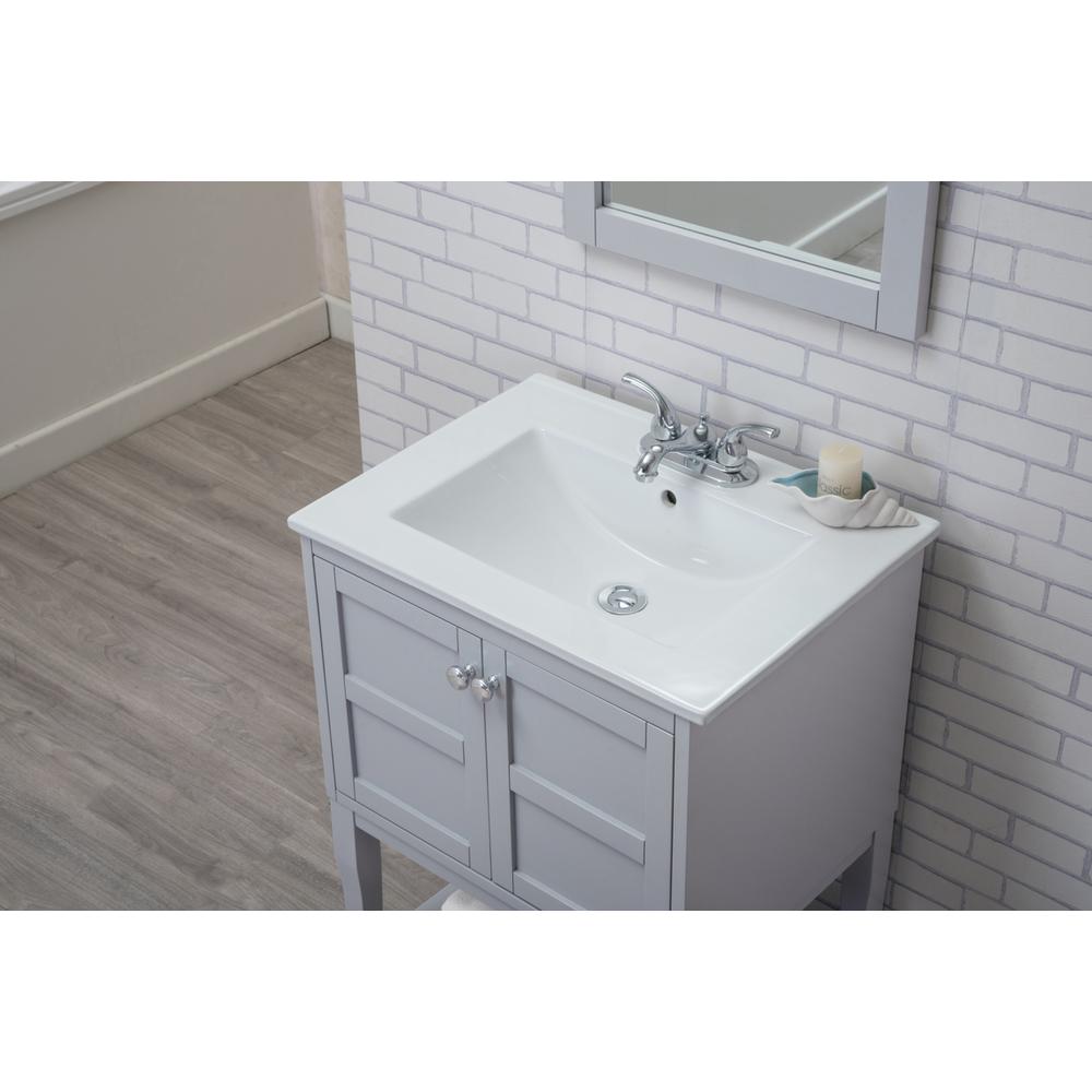 2 Doors Cabinet 24 In. X 18 In. X 34 In. In Grey. Picture 5