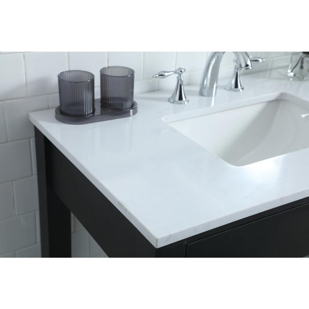 36 Inch ADA Compliant Bathroom Vanity In Black. Picture 5