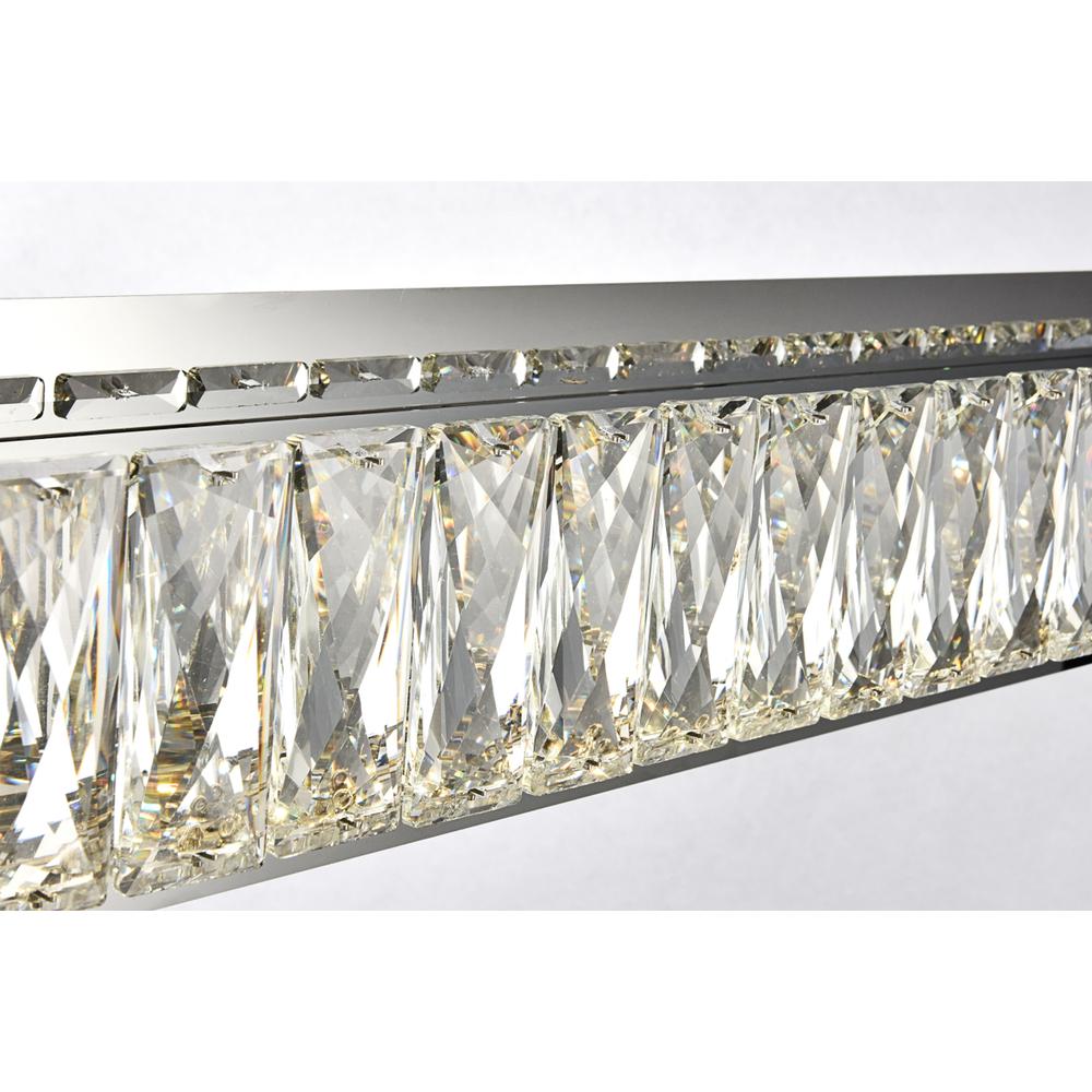 Monroe Integrated Led Chip Light Chrome Wall Sconce Clear Royal Cut Crystal. Picture 3