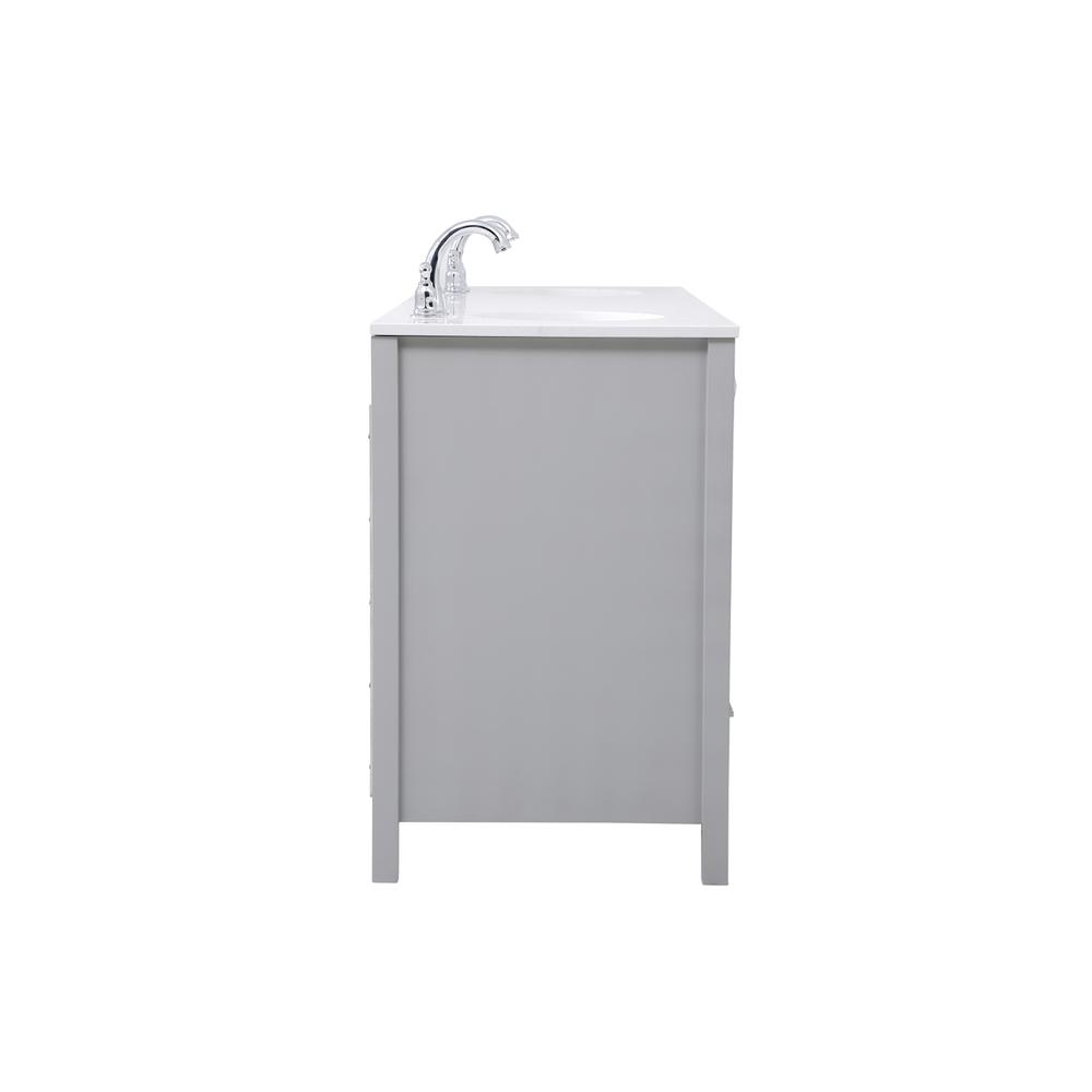 72 inch Double Bathroom Vanity in Gray. Picture 13