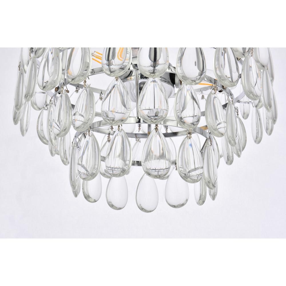 Mila 14 inch flush mount in chrome. Picture 3