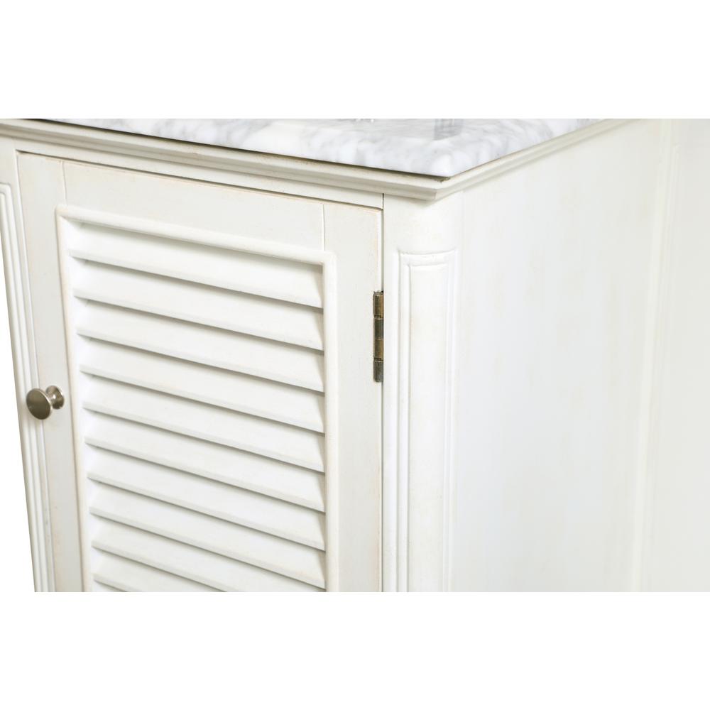 19 inch Single Bathroom Vanity in Antique White. Picture 11