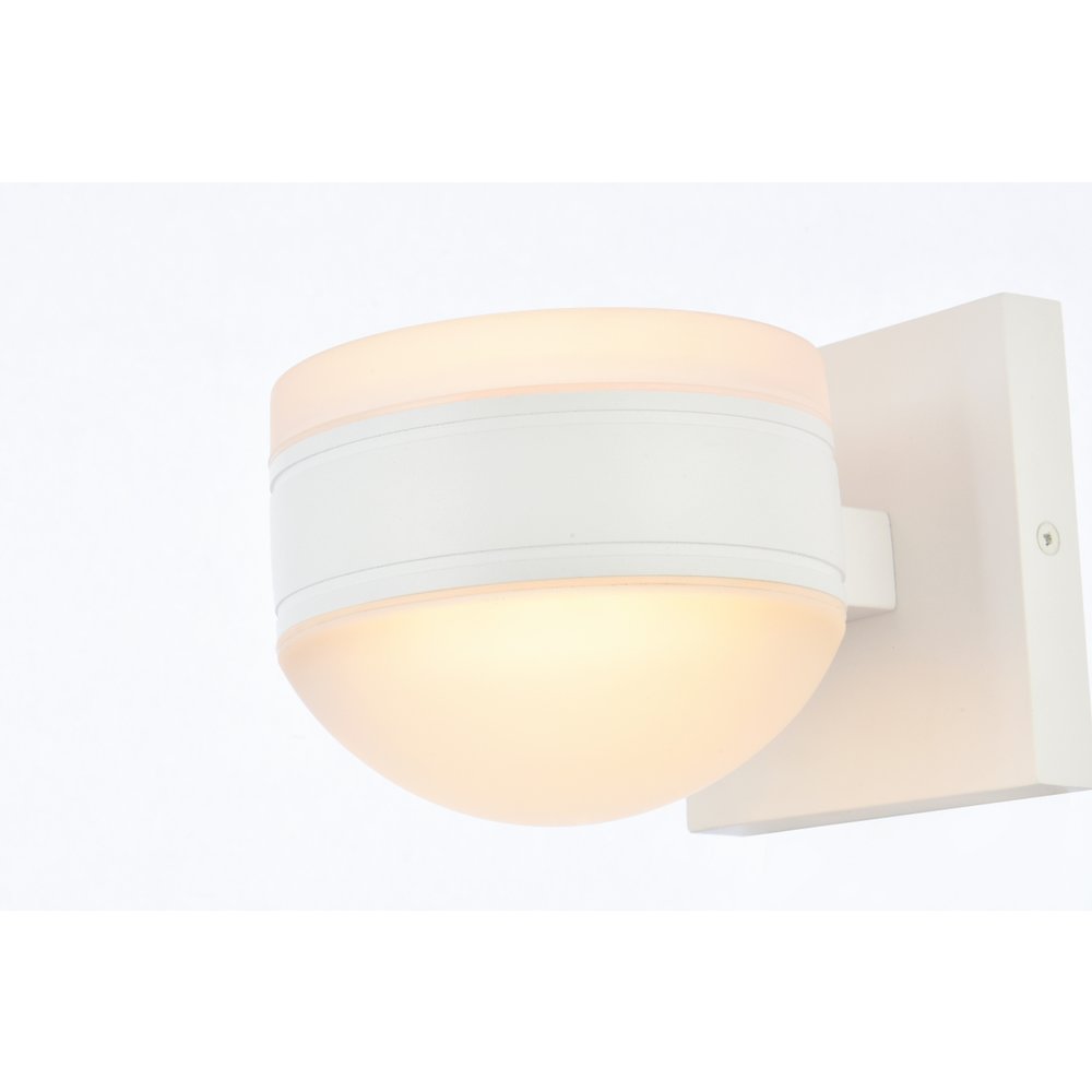 Raine Integrated Led Wall Sconce In White. Picture 3