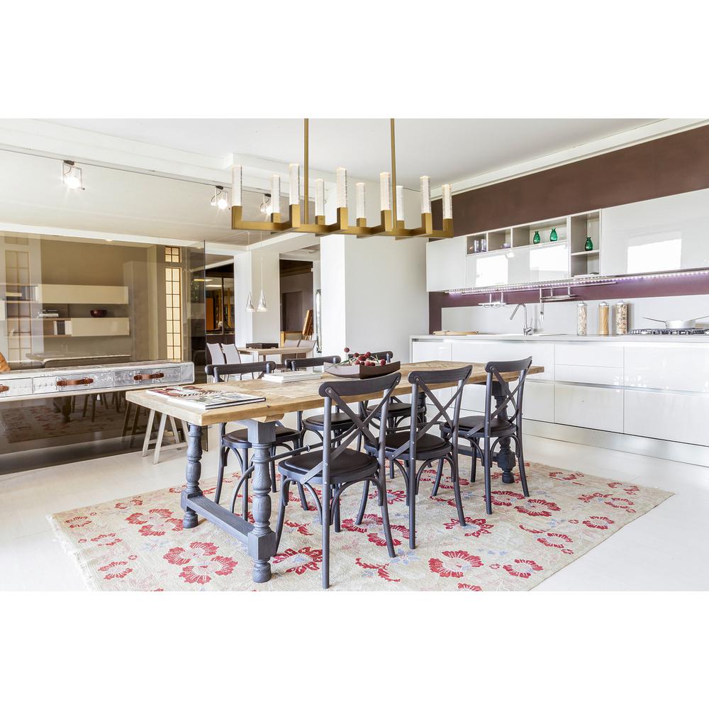Noemi 48 inch Adjustable LED Pendant in Satin Gold. Picture 9