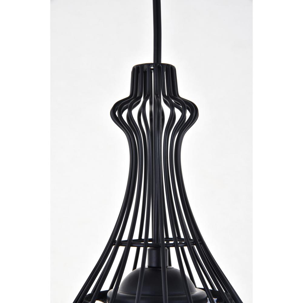 Miya 1 Light Black Pendant. Picture 4