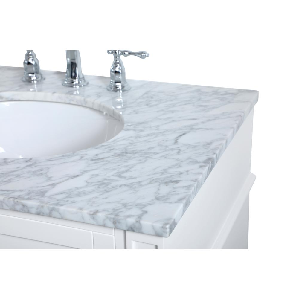 30 inch Single bathroom vanity in White. Picture 10