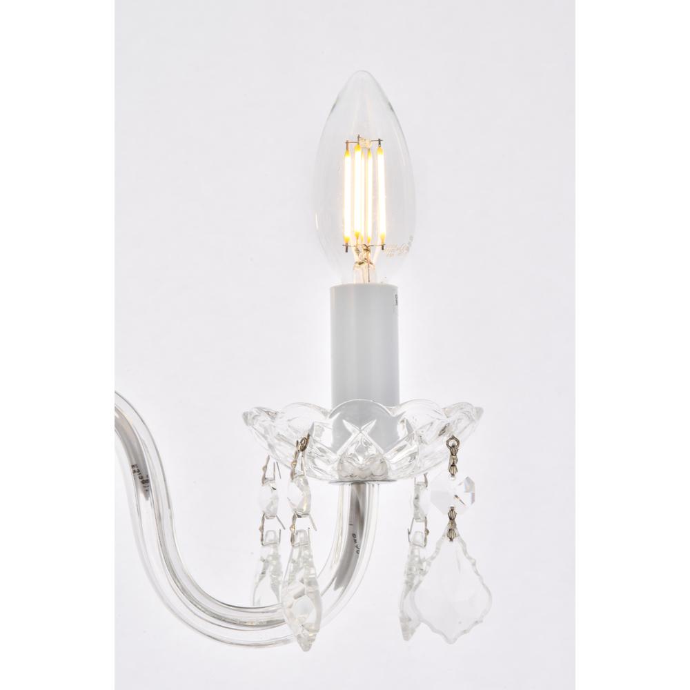 Rococo 4 light Chrome Pendant Clear Royal Cut Crystal. Picture 5