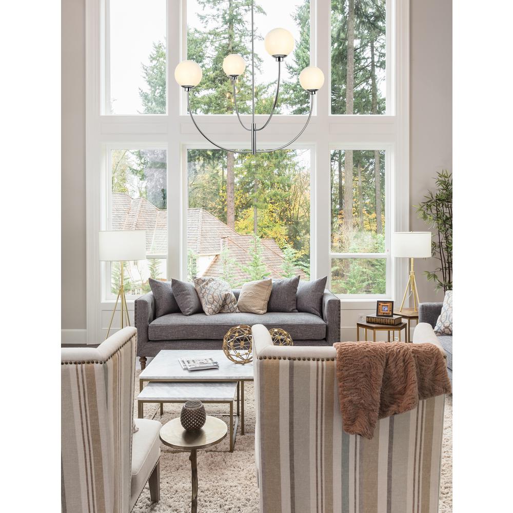 Nyomi 42 inch chandelier in Chrome. Picture 8