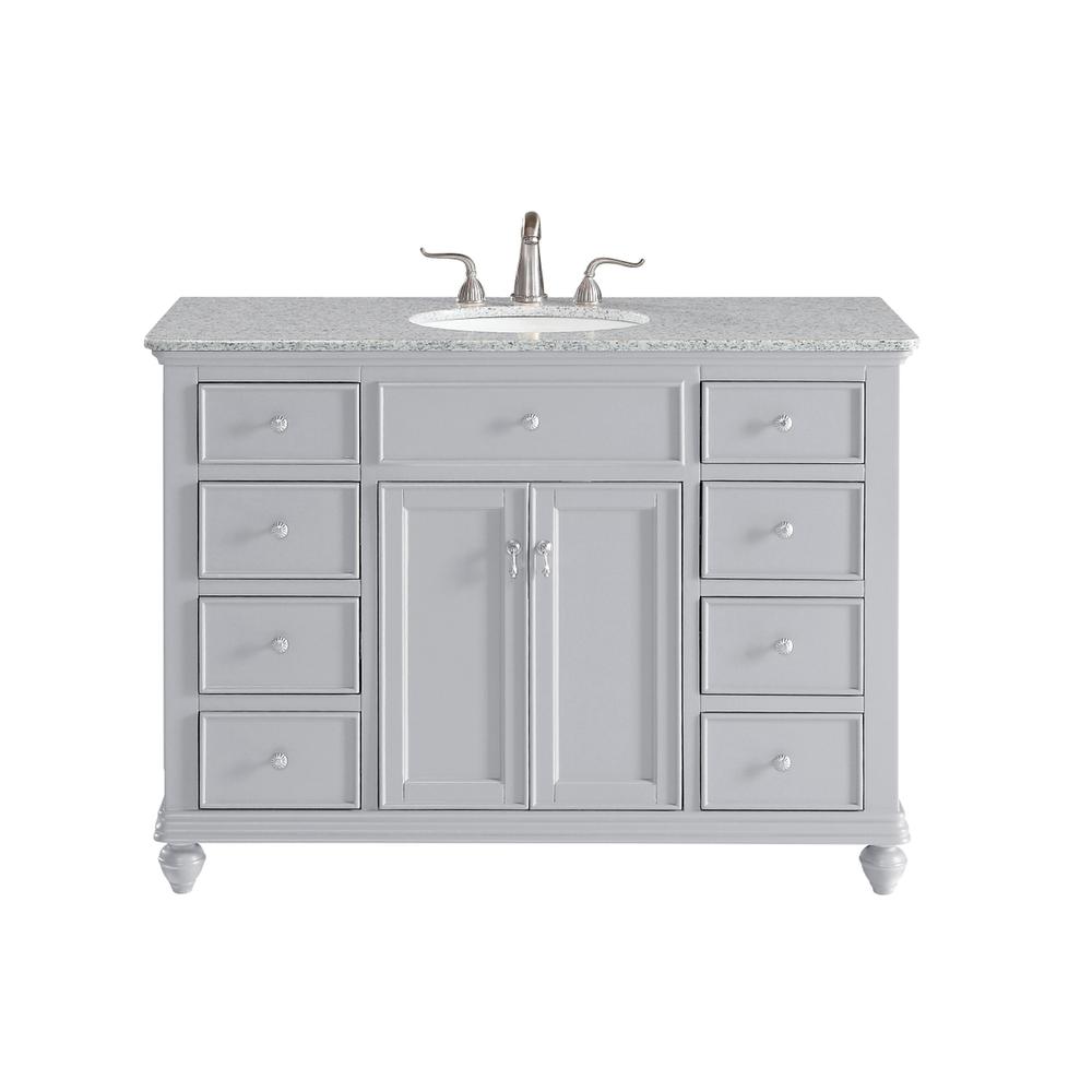 48 In. Single Bathroom Vanity Set In Light Grey. Picture 1