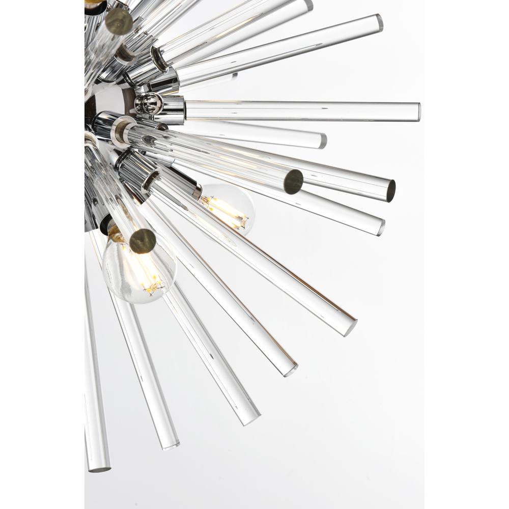Sienna 18 Inch Crystal Rod Wall Sconce In Chrome. Picture 5