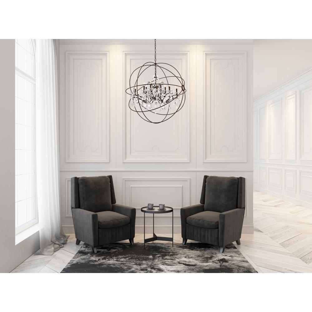 Geneva 18 light Rustic Intent Chandelier Clear Royal Cut crystal. Picture 7