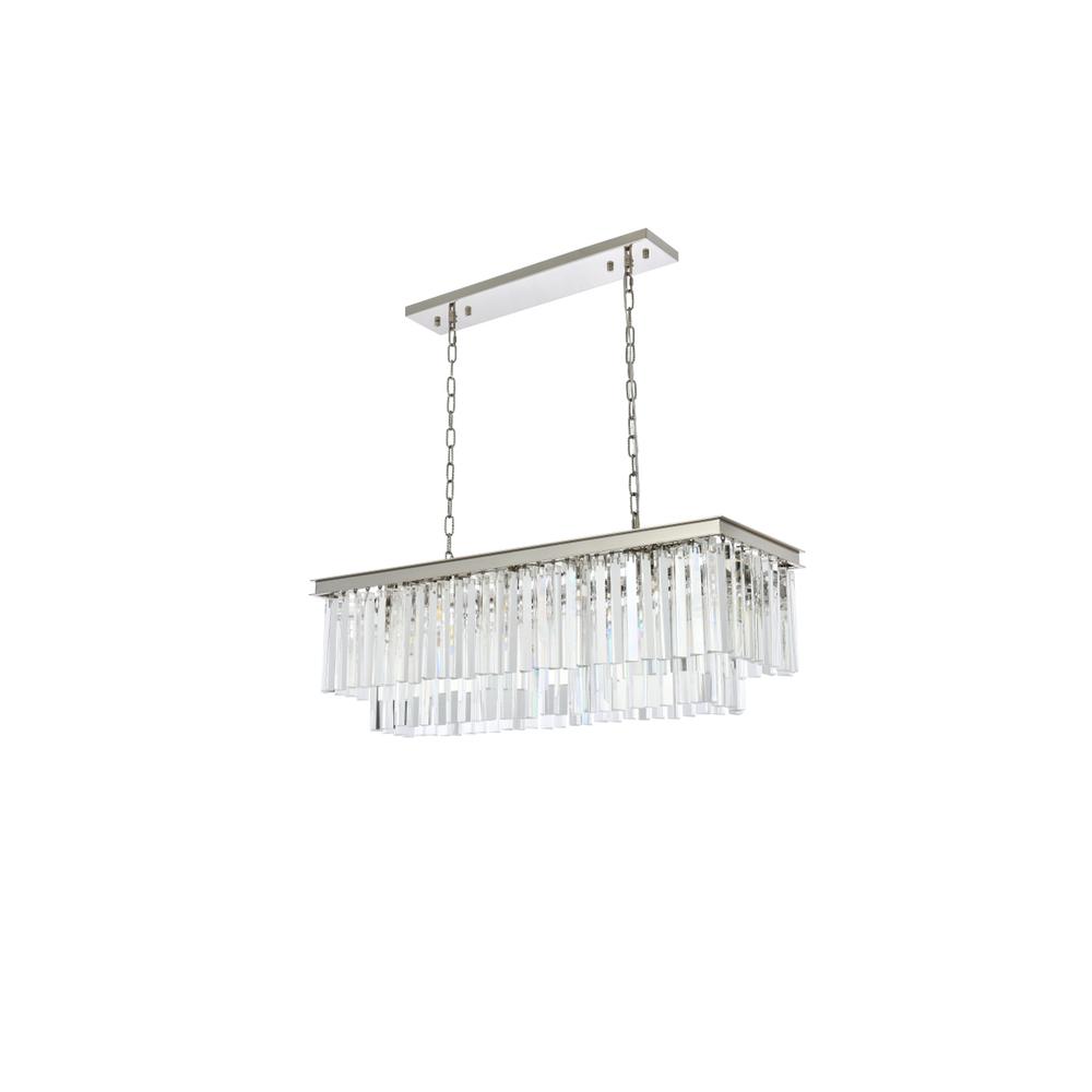 Sydney 12 light polished nickel Chandelier Clear Royal Cut Crystal. Picture 6
