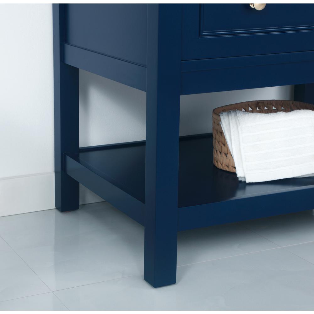 30 inch Single bathroom vanity in Blue. Picture 6