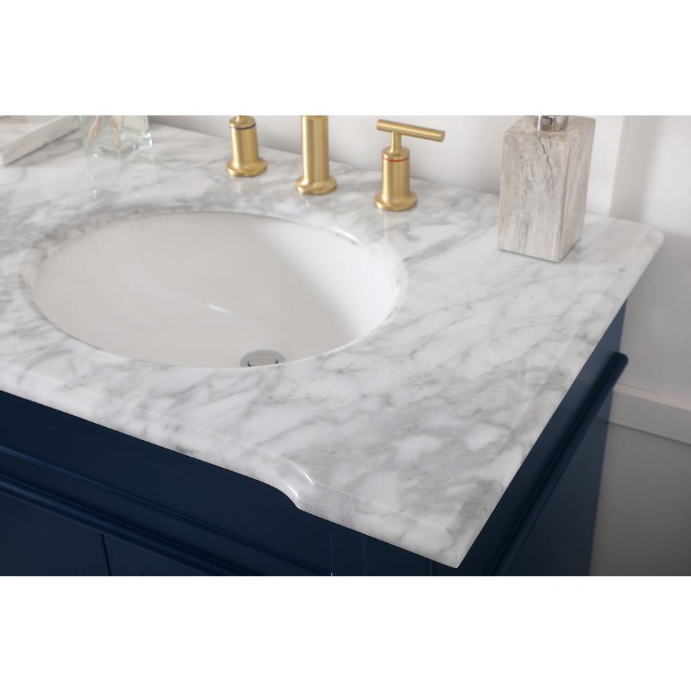 72 inch Double Bathroom Vanity set in Blue. Picture 5