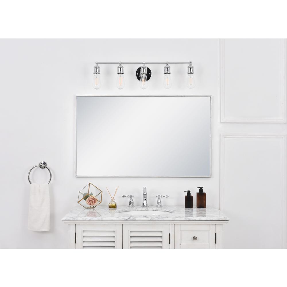Serif 5 light chrome Wall Sconce. Picture 11