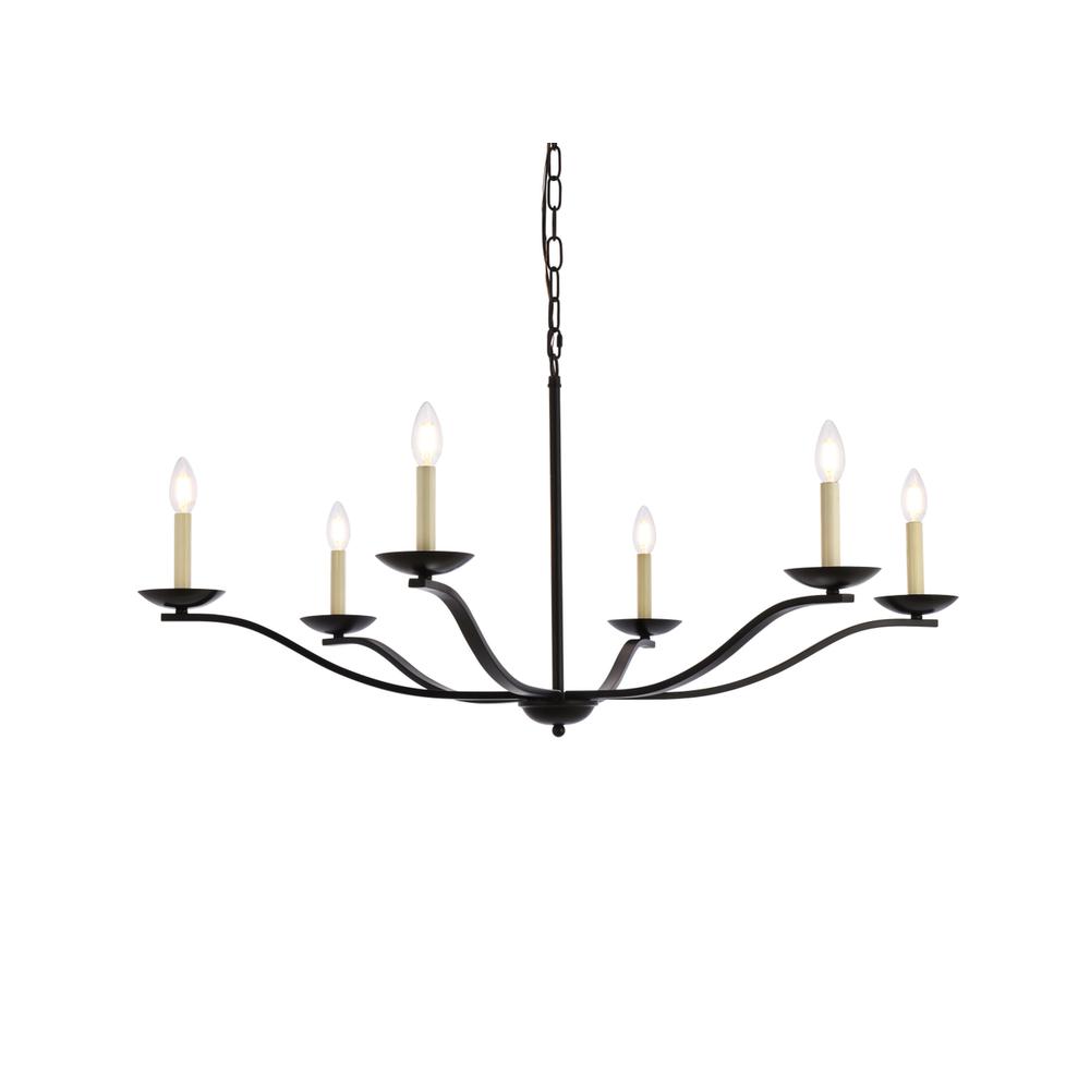 Trey 42 inch pendant in black. Picture 2