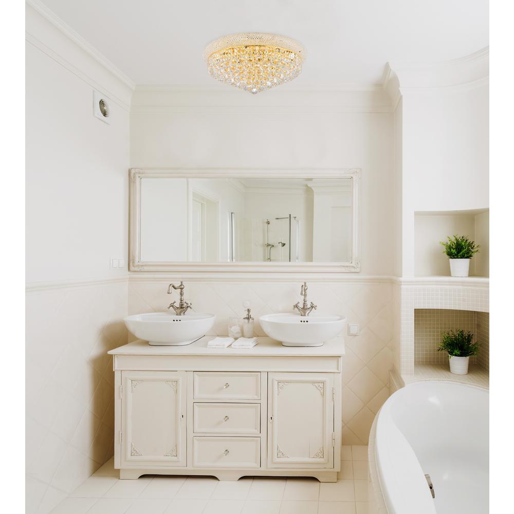 Primo 12 light Gold Flush Mount Clear Royal Cut Crystal. Picture 7