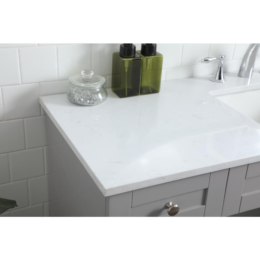 54 Inch ADA Compliant Bathroom Vanity In Grey. Picture 5