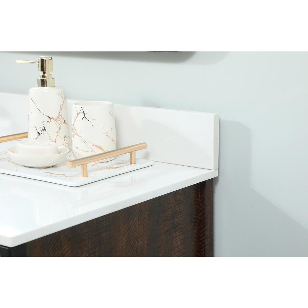 42 inch Single bathroom vanity in expresso with backsplash. Picture 5