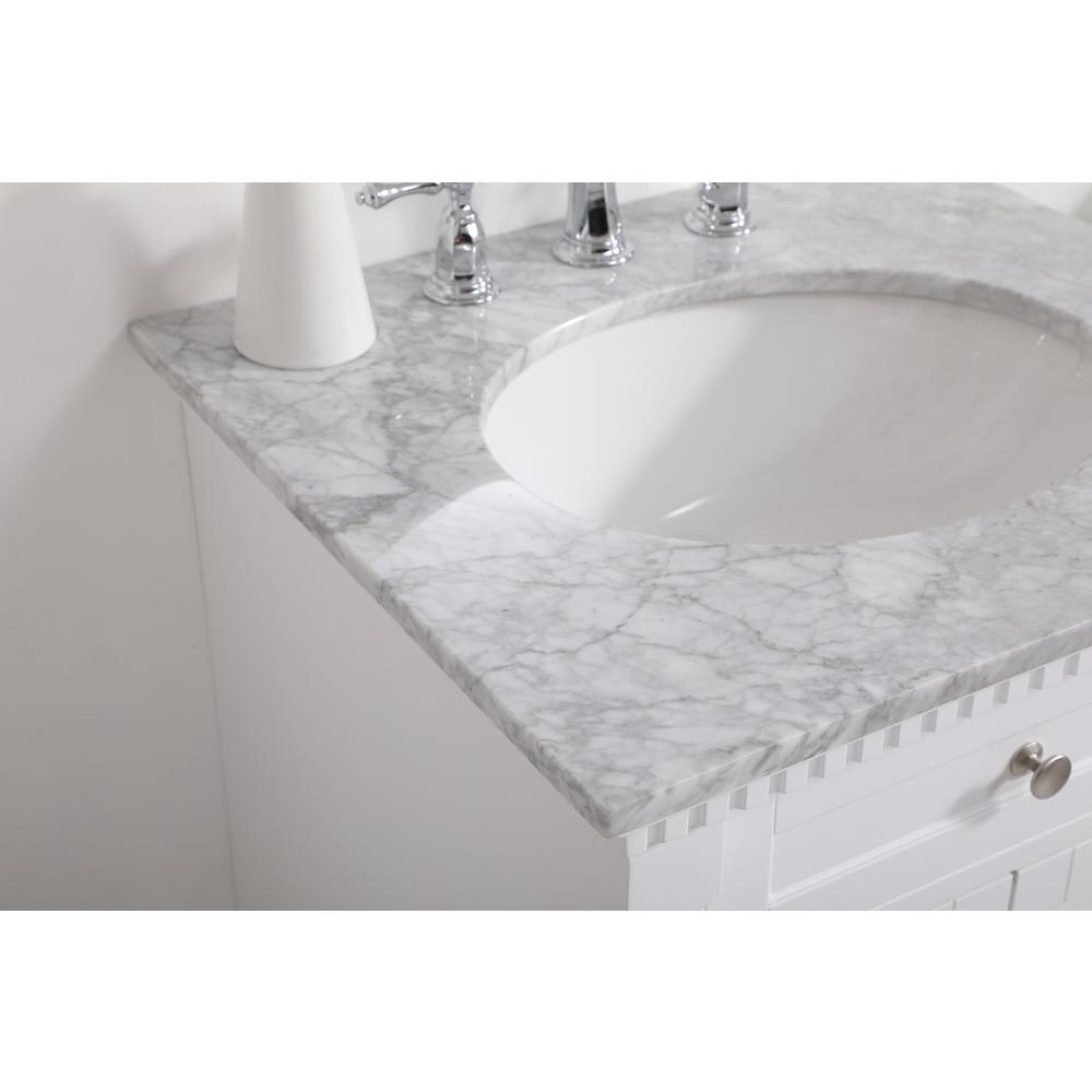 24 inch Single bathroom vanity in  White. Picture 5
