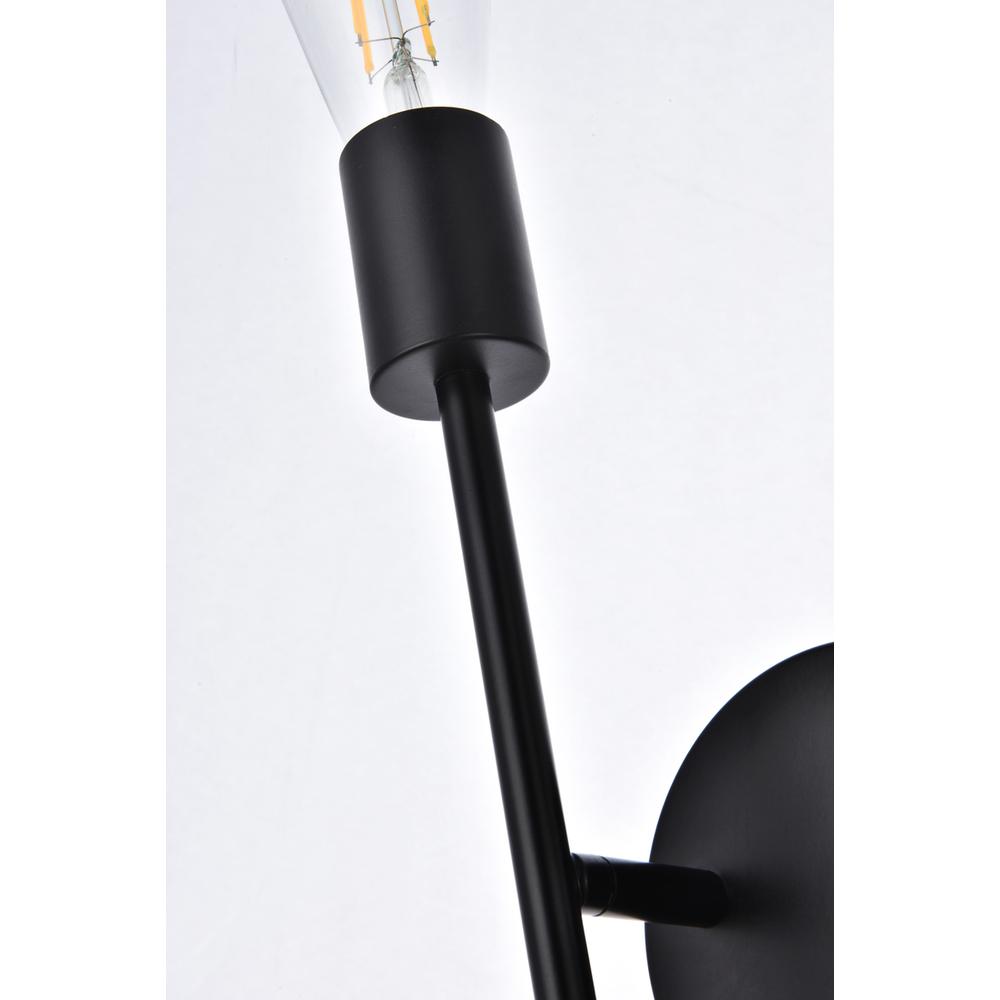 Armin 2 lights wall sconce in black. Picture 5