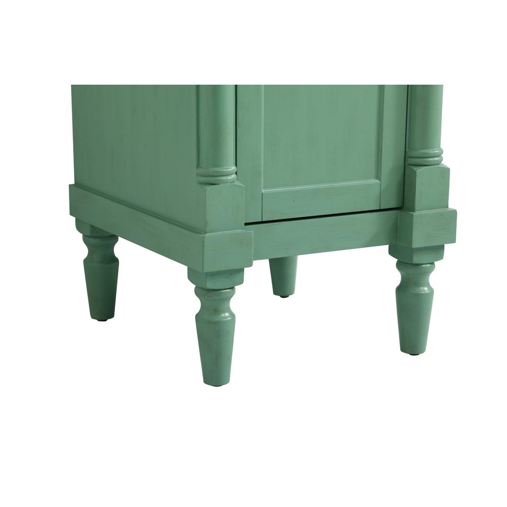 18.5 inch Single Bathroom vanity in vintage mint. Picture 13