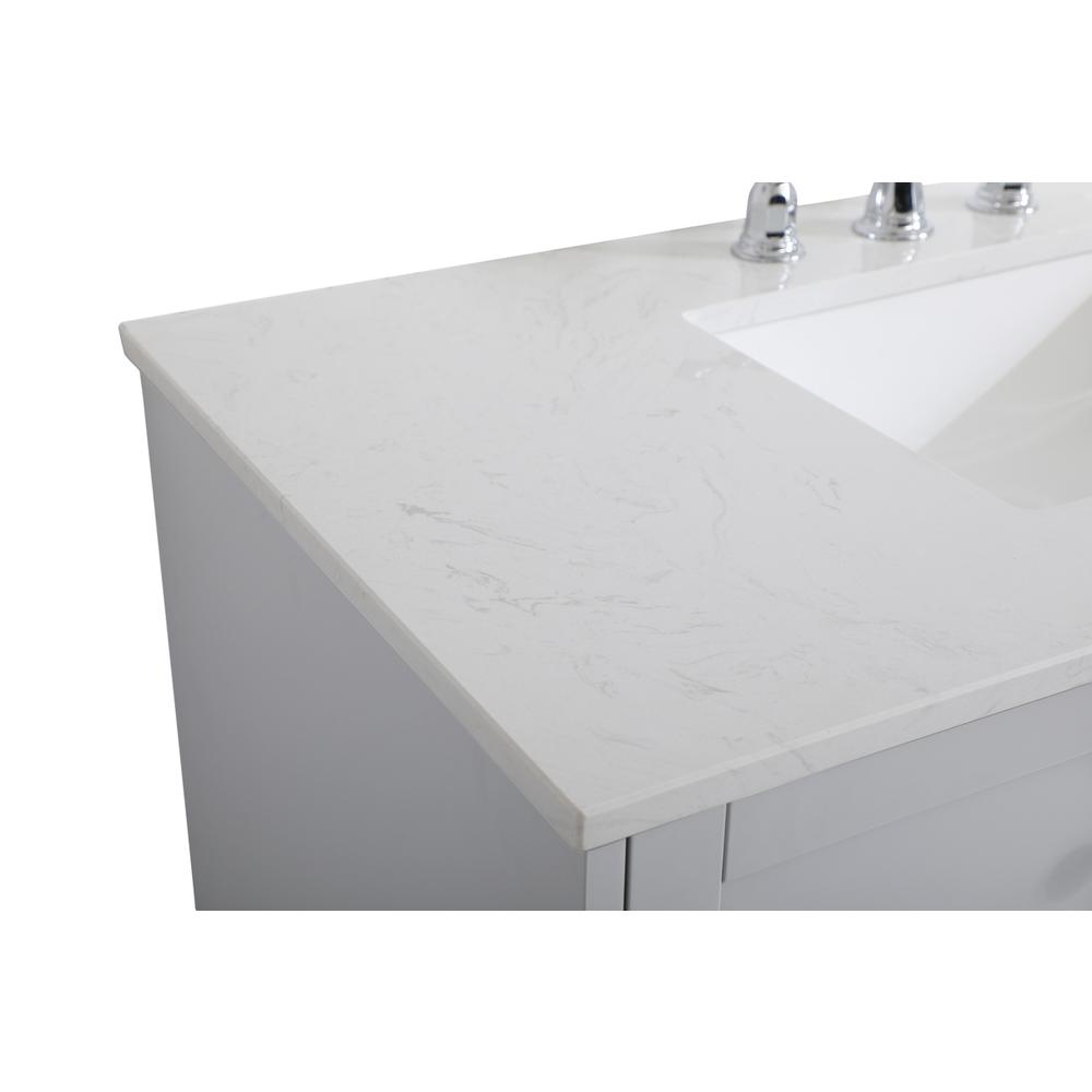 42 inch Single Bathroom Vanity in Grey. Picture 11