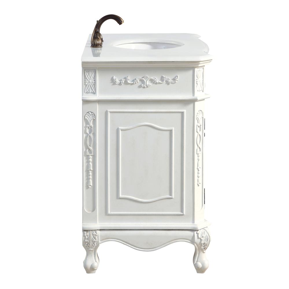36 inch Single Bathroom vanity in Antique White. Picture 4