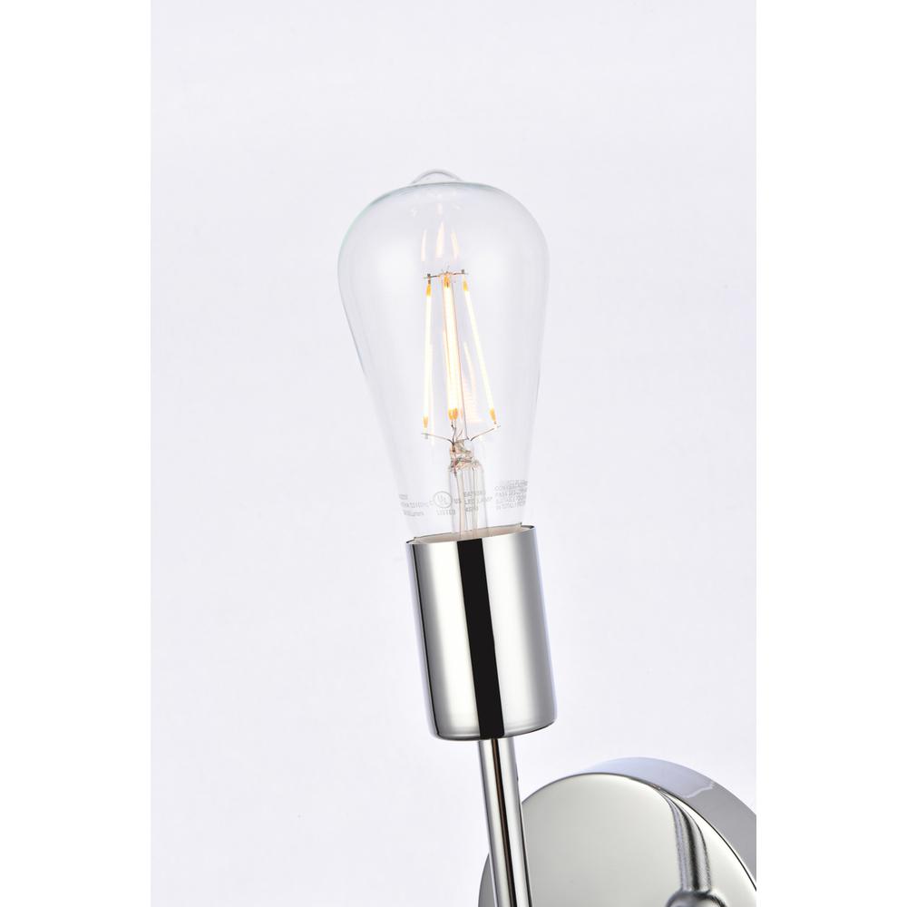 Keely 1 light chrome wall sconce. Picture 3