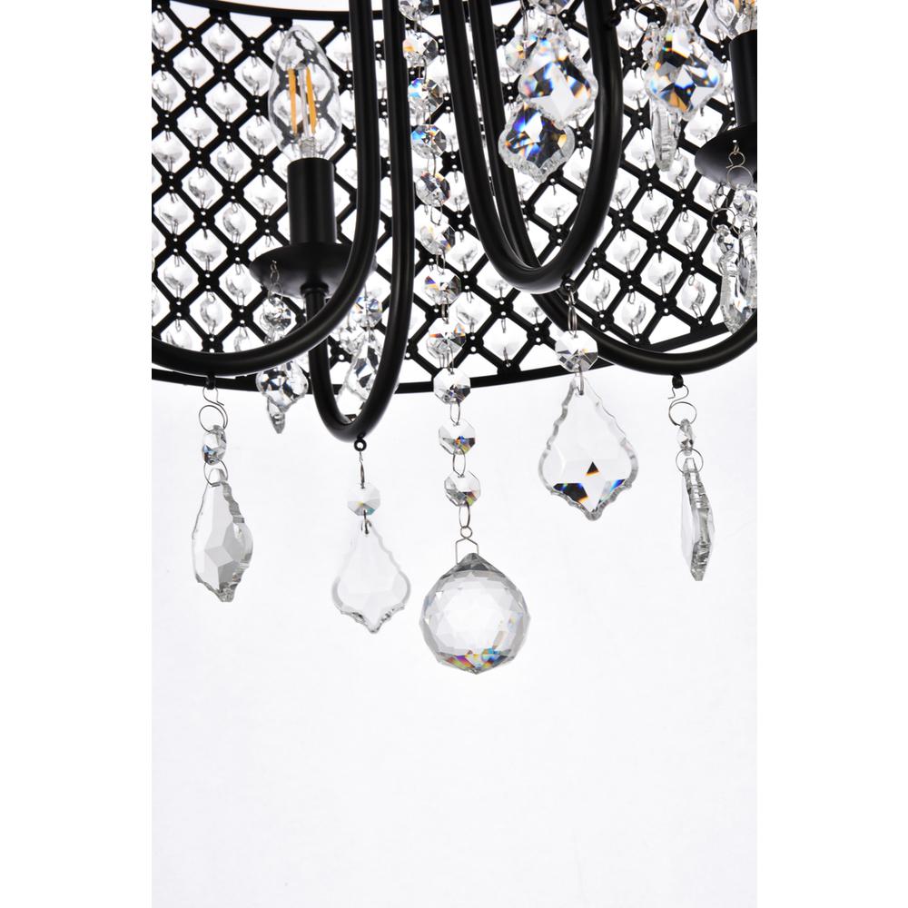 Elise 17 inch pendant in black. Picture 3