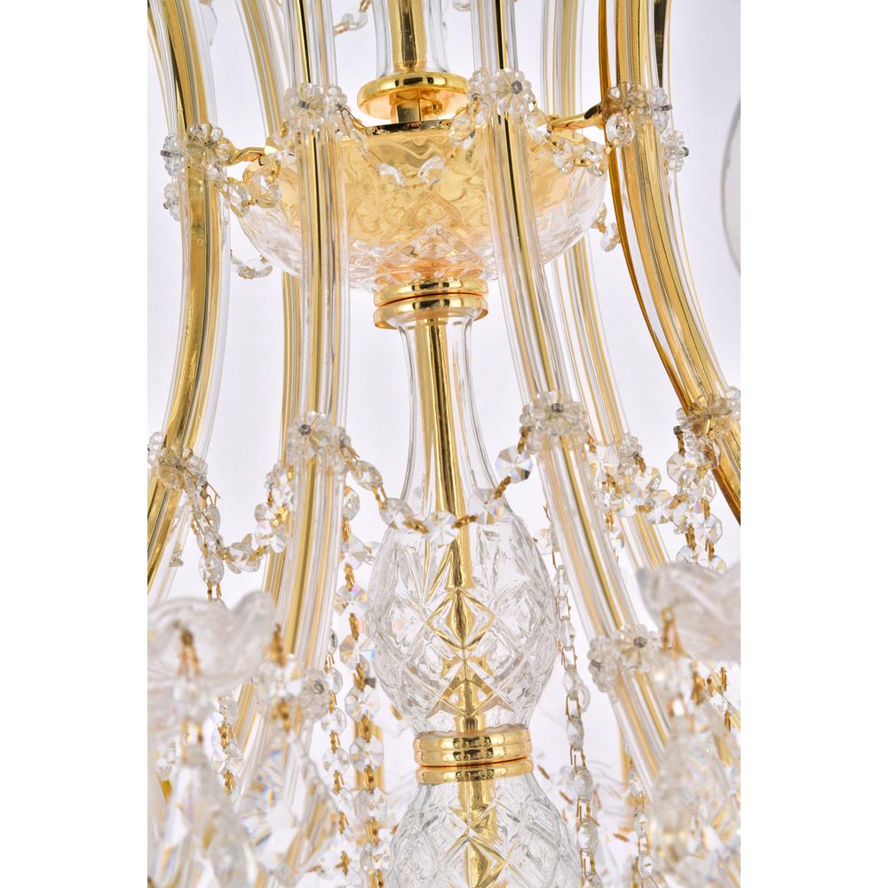 Maria Theresa 36 light Gold Chandelier Clear Royal Cut Crystal. Picture 4