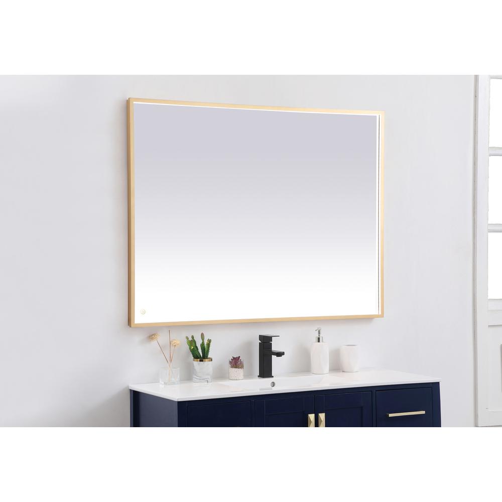 Pier 36x48 inch LED mirror with adjustable color temperature. Picture 4