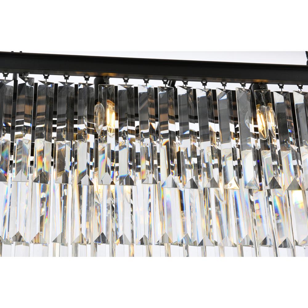 Sydney 12 light Matte Black Chandelier Clear Royal Cut Crystal. Picture 3