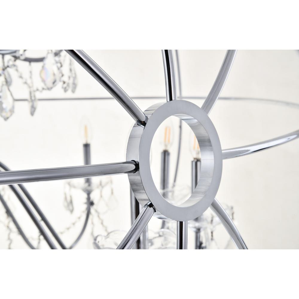 Cordelia 24 Light Chrome Crystal Pendant. Picture 4