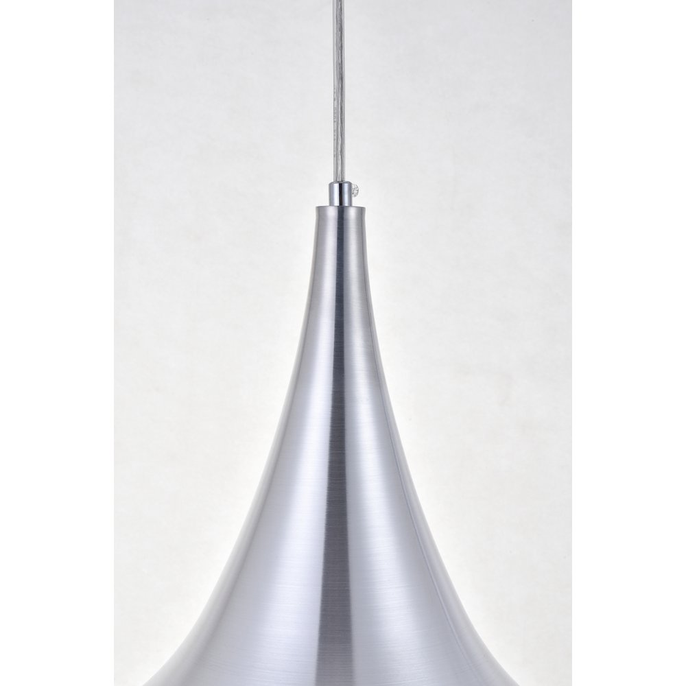 Circa 1 Light Burnished Nickel Pendant. Picture 5