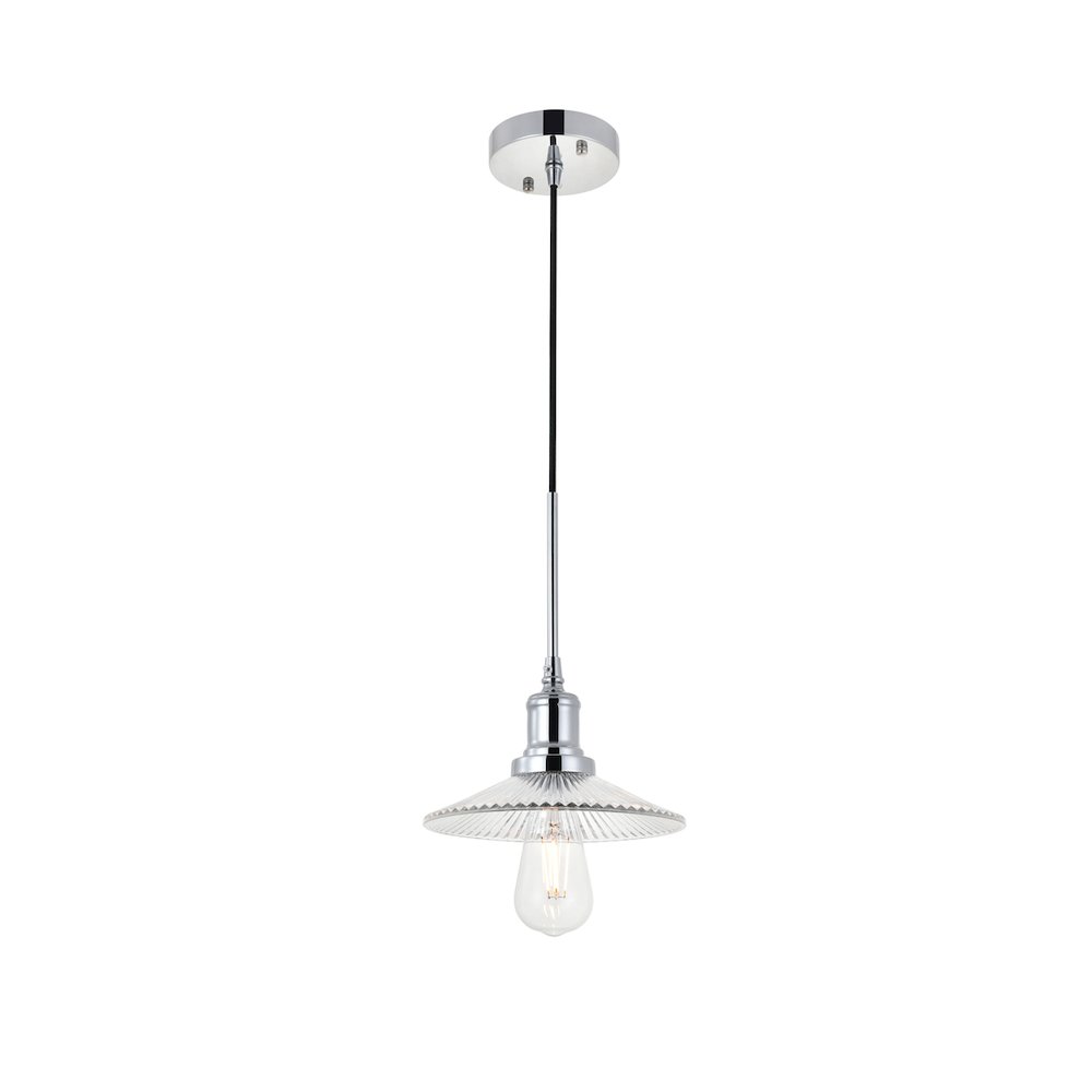 Waltz 1 Light Chrome Pendant. Picture 4