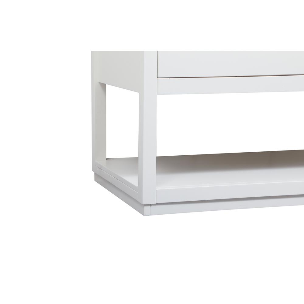 48 inch Single bathroom vanity in white with backsplash. Picture 13