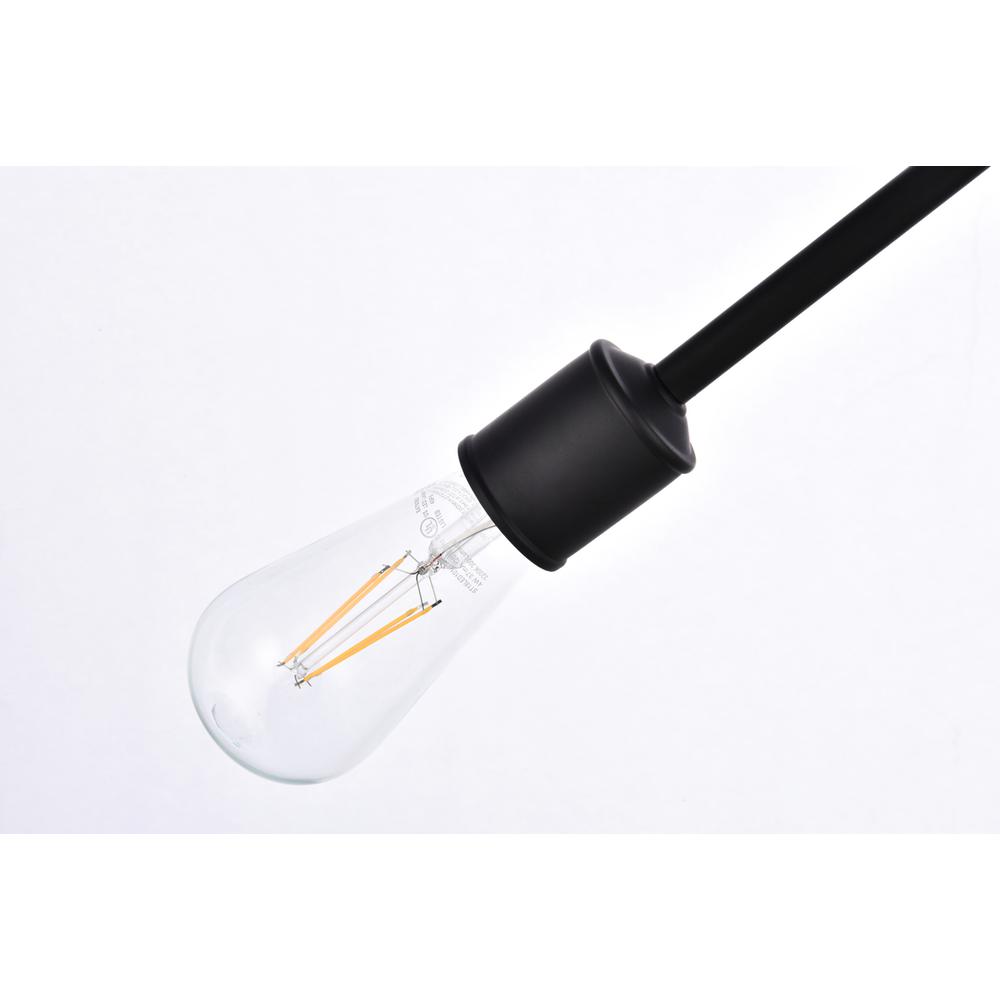 Axel 6 lights black flushmount. Picture 5