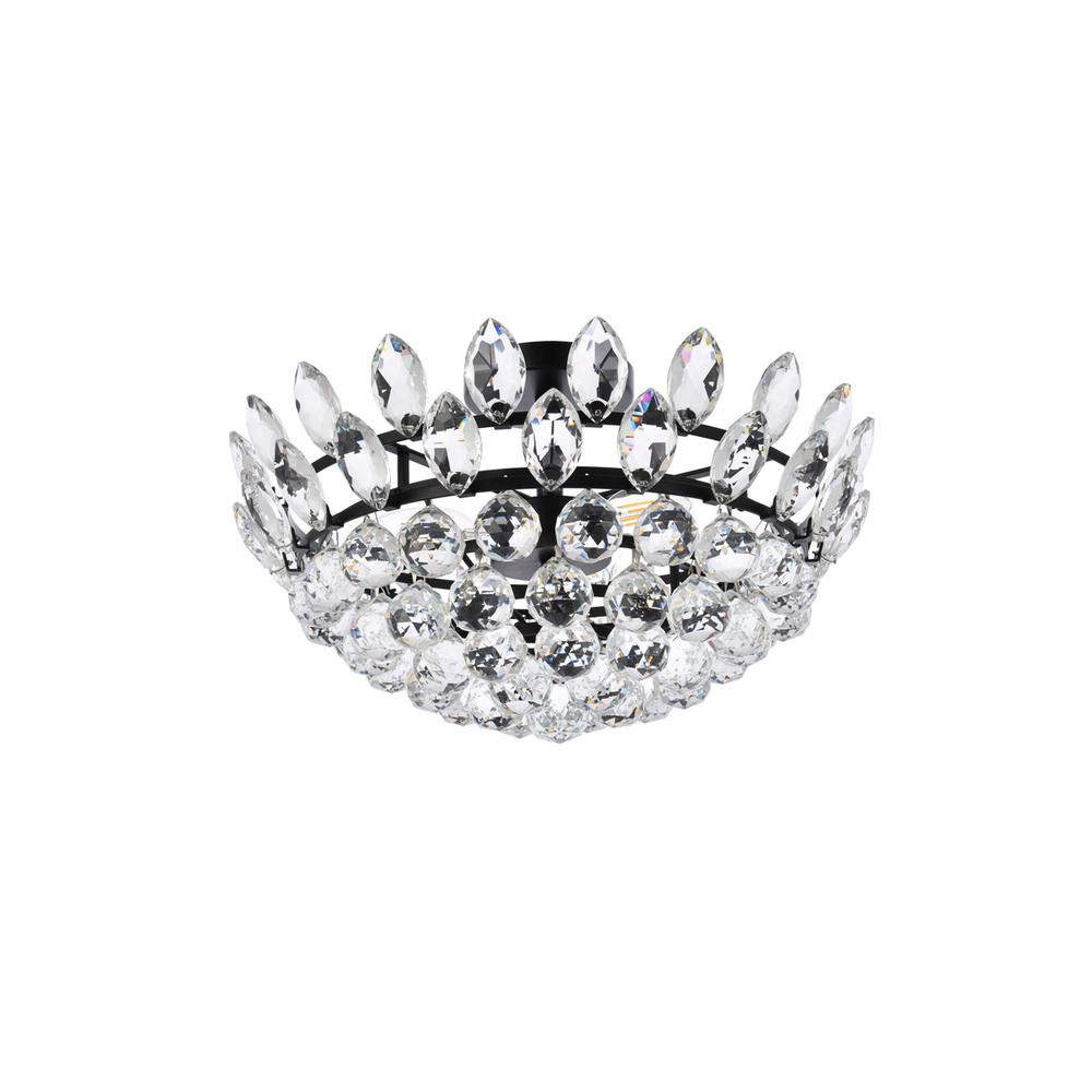 Emilia 18 inch flush mount in black. Picture 6