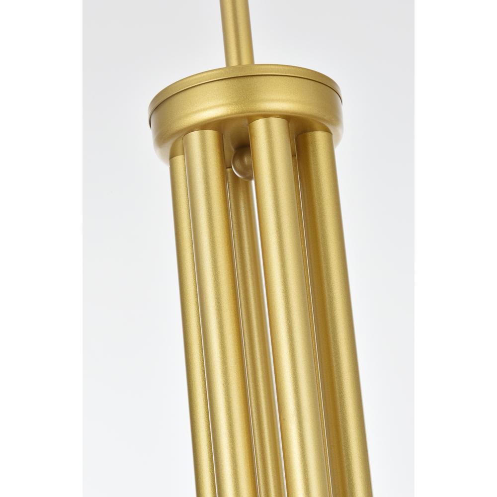 Layne 36 inch chandelier in Brass. Picture 4