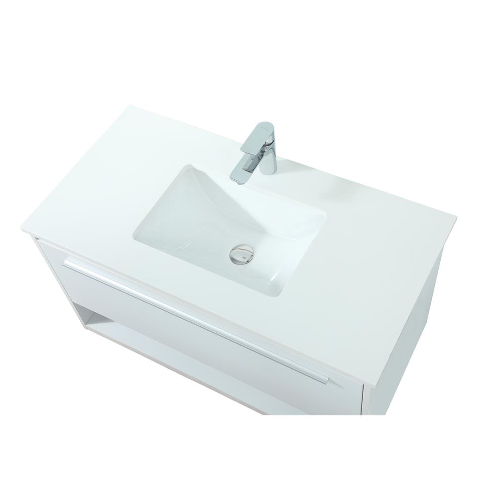 36 inch Single bathroom vanity in white. Picture 10