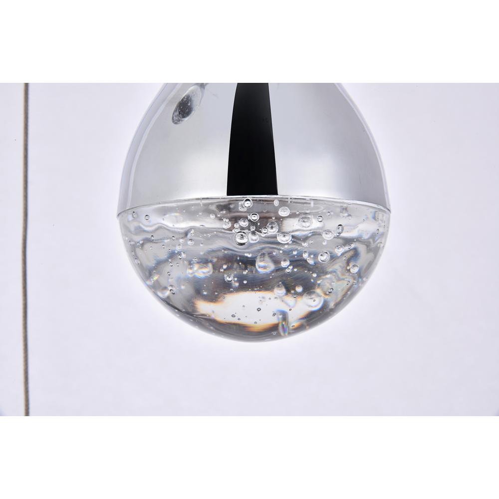 Amherst Collection LED 3-light chandelier 12in x 9in chrome finish. Picture 6