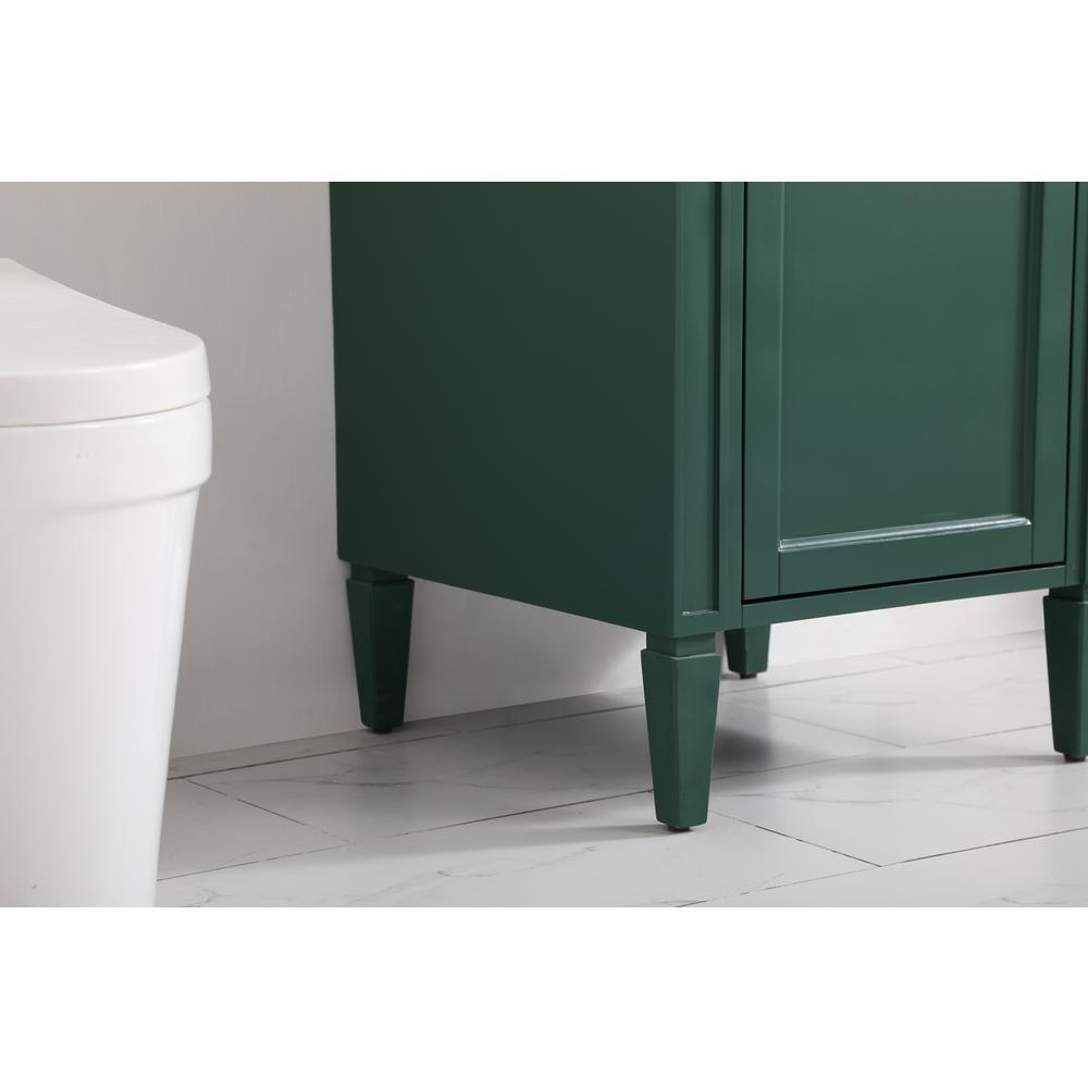21 inch Single bathroom vanity in green. Picture 6