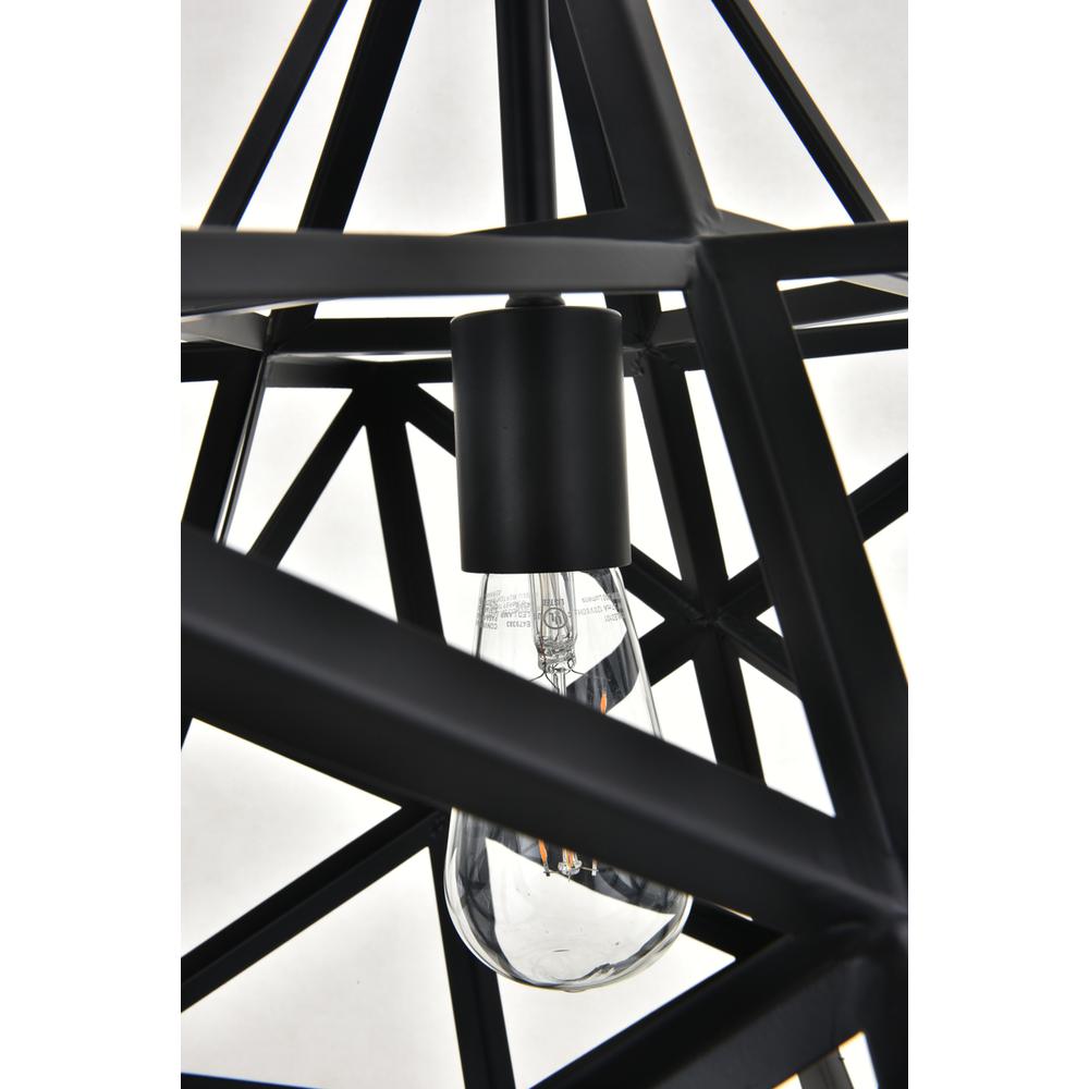 Nocturne 1 light black Pendant. Picture 9