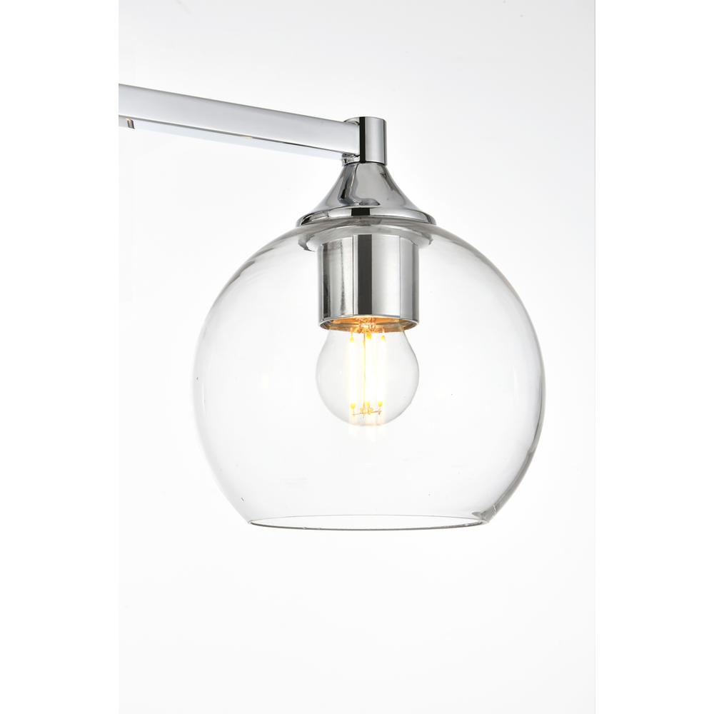 Foster 4 light Chrome and Clear Bath Sconce. Picture 6