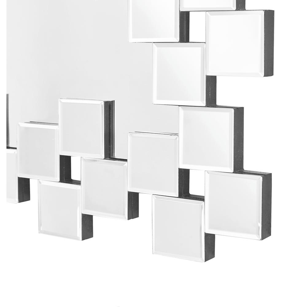 Sparkle 31.5 in. Contemporary Rectangle Mirror in Clear. Picture 2