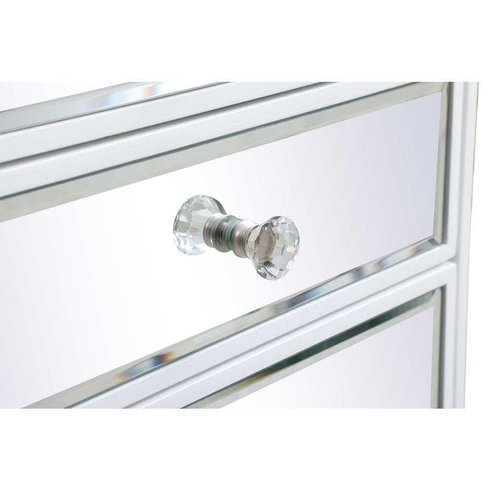 18 inch mirrored lingere chest in white. Picture 7