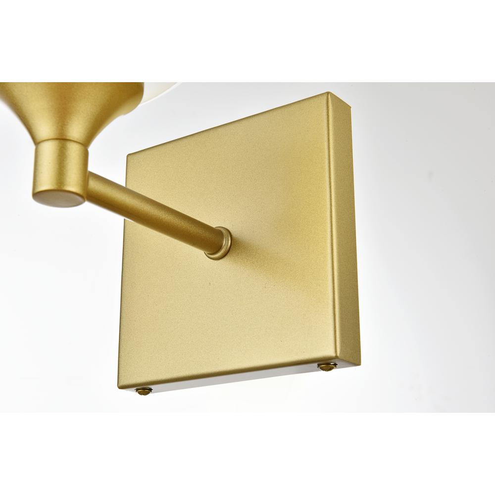 Foster 1 light Brass and Clear Bath Sconce. Picture 6